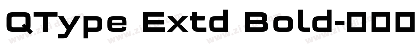 QType Extd Bold字体转换